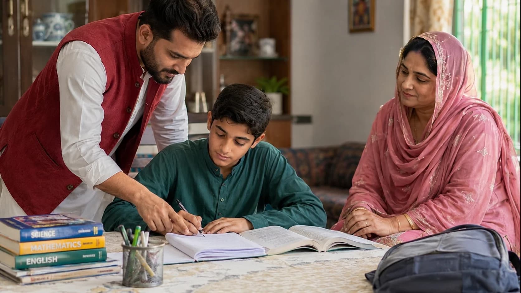 Teacher, Book and Notebook: Three Companions for a Mewati Child